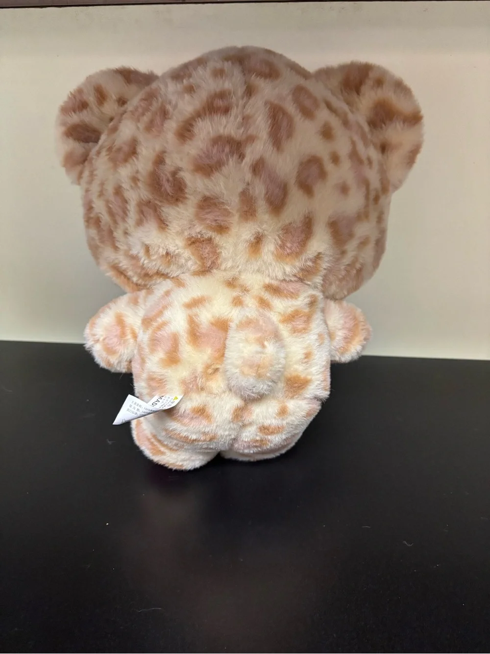 Hello Kitty Leopard-Pattern Plush with Hot Pink Bow